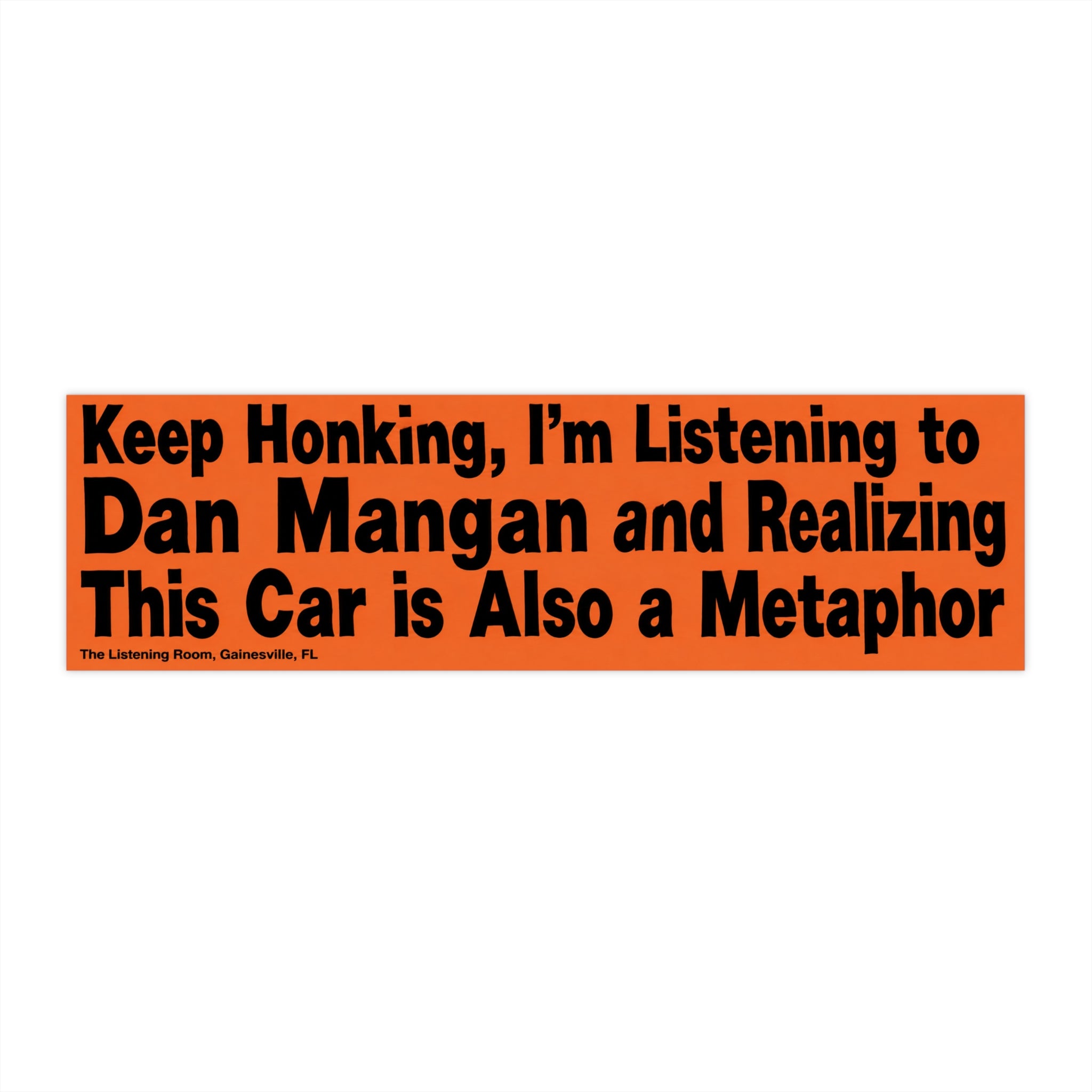 Dan Mangan Bumper Sticker
